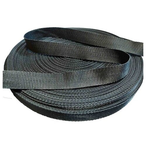 Лента ременная Эбис 25 мм (50 м) черный {70517}