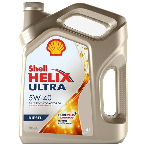 фото Синтетическое моторное масло shell helix ultra diesel 5w-40, 4 л