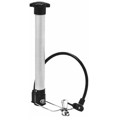 Насос велосипедный KMS 3523-1, напольный, алюминиевый, серебристый