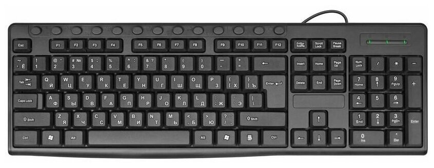 Клавиатура DEFENDER Action HB-719, USB, черный [45719] - фото №1