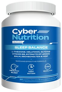 Фото Эвалар Кибер Нутришн Слип Баланс/ Cyber Nutrition Sleep Balance, 30 жевательных пастилок в форме мармеладных ягод, Эвалар