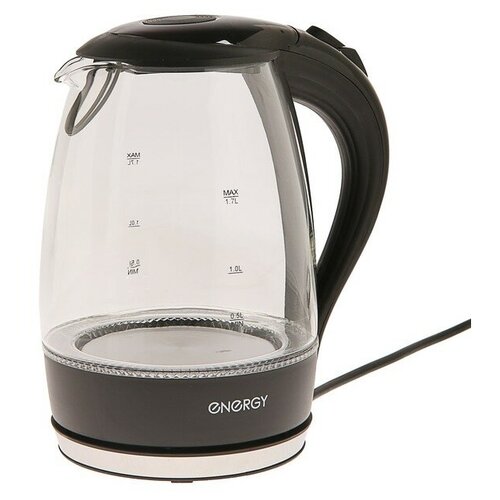 Чайник электрический ENERGY E-262 стекло 17 л 2200 Вт черный 697900₽
