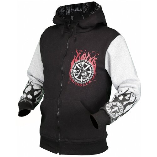 фото Толстовка классик, черный/серый, размер xl hotfront