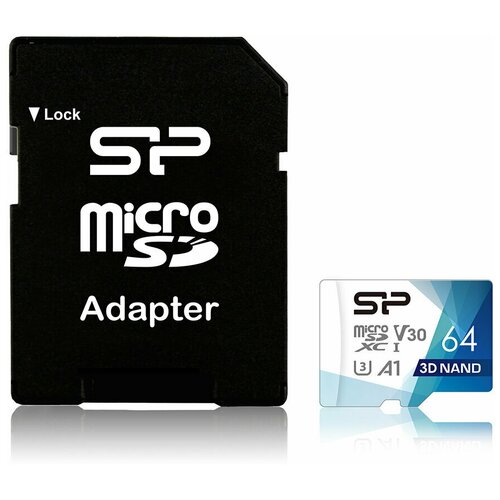 Карта памяти microSD 64 ГБ Silicon Power Class 10 Superior ( SP064GBSTXDU3V20AB ) флеш карта microsd 256gb sandisk microsdxc class 10 uhs i a1 c10 v30 u3 for nintendo switch 100mb s