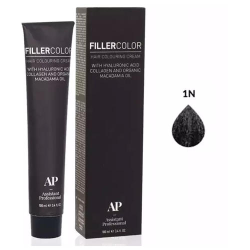 Assistant Professional Filler Color перманентная крем-краска для волос, 1N черный