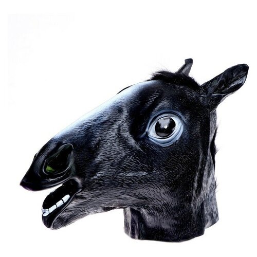 фото Карнавальная маска «лошадь», цвет чёрный ita filter
