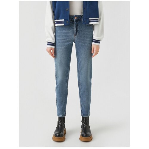 фото Брюки-джинсы koton women, 2yak47098md, цвет: mid indigo, размер: 27 32