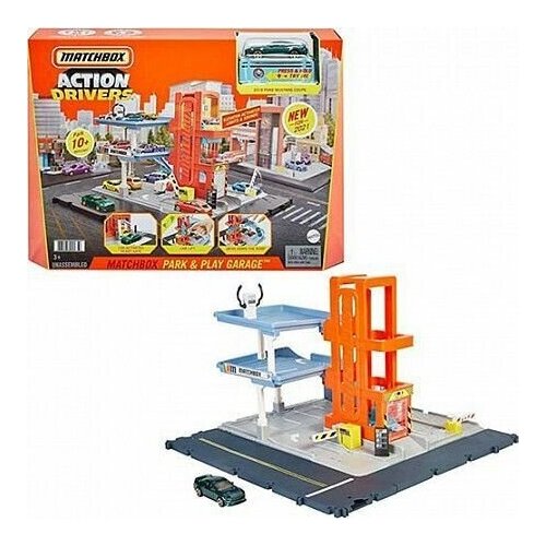 Игровой набор Matchbox Action Drivers Park & Play Garage (HBL60) набор игровой matchbox police station hhw22