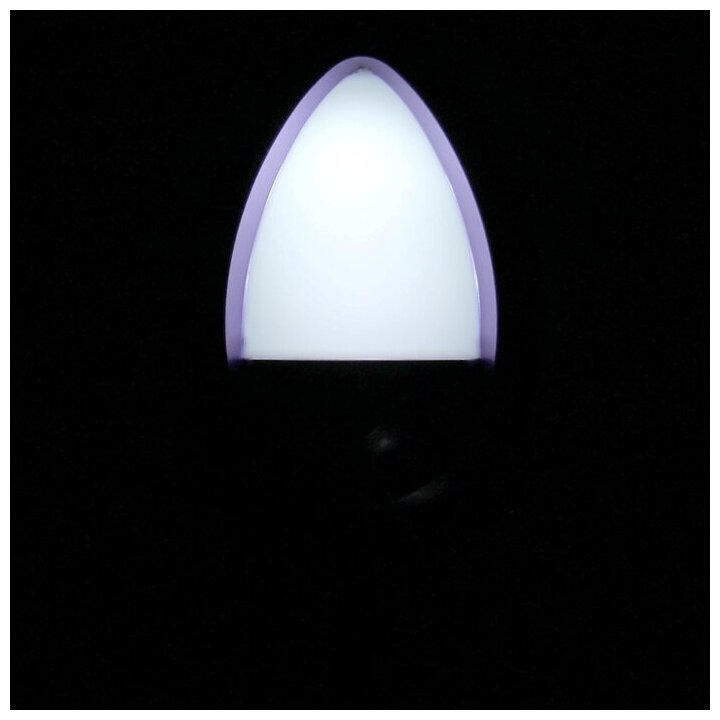 Ночник "Светлячок" с датчиком освещения, 3_LED х 1 Вт, 10 см (220В) фиолетовый/ в упаковке штук: 1 - фотография № 2