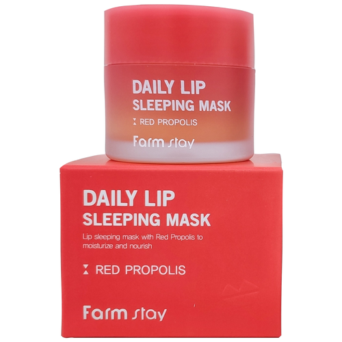 Ночная маска для губ с экстактом прополиса Farmstay Daily Lip Sleeping Mask Red Propolis 20 мл