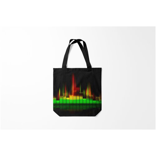 фото Сумка-шоппер / 40х40 см / разная музыка / эквалайзер burnettie