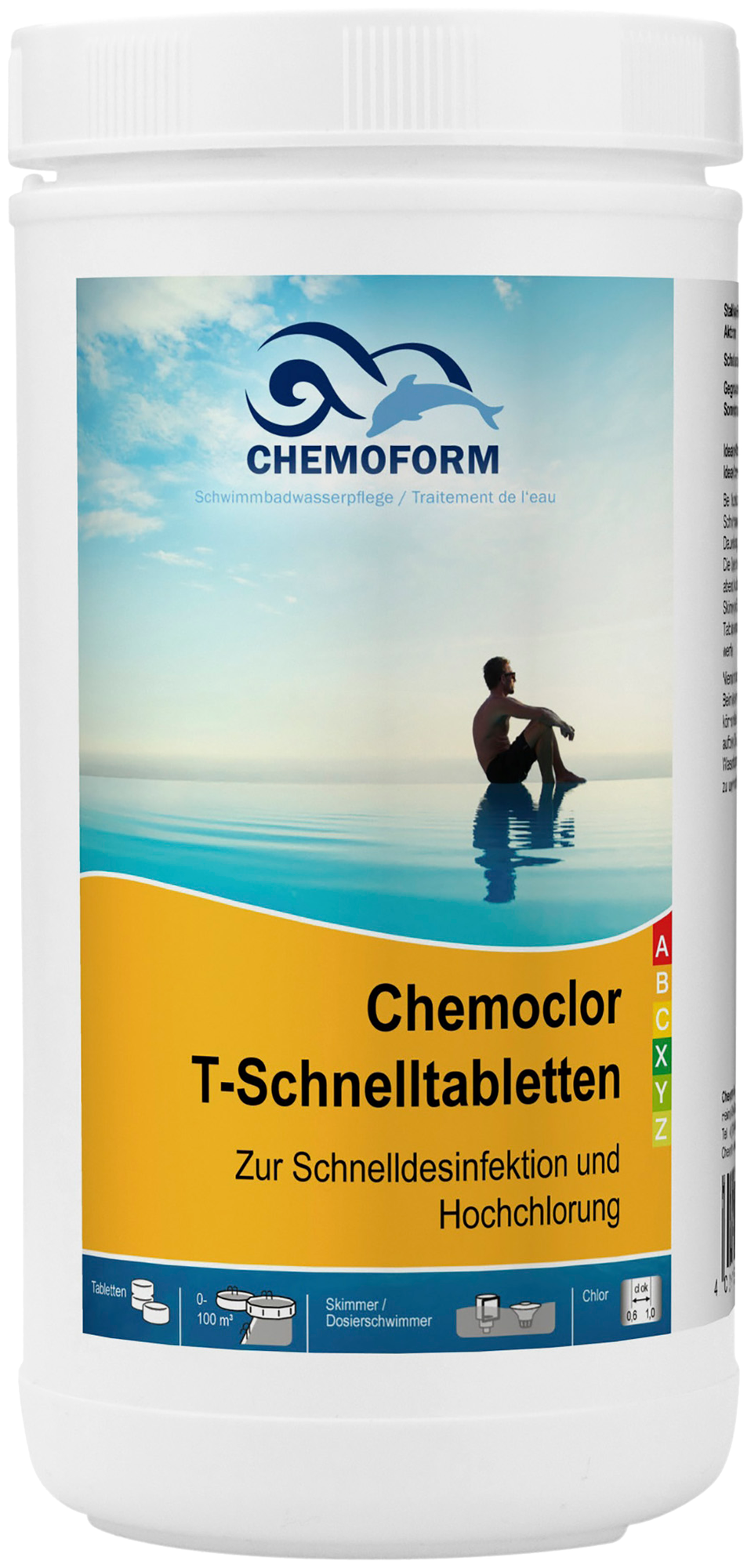 Химия для бассейна / Кемохлор-Т-быстрорастворимые таблетки 20гр / Chemoform,1 кг - фотография № 2