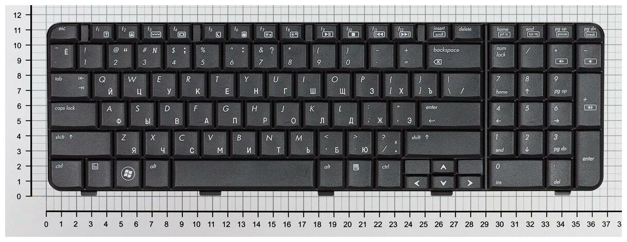 Клавиатура для ноутбука HP Compaq AE0P7U00310 черная