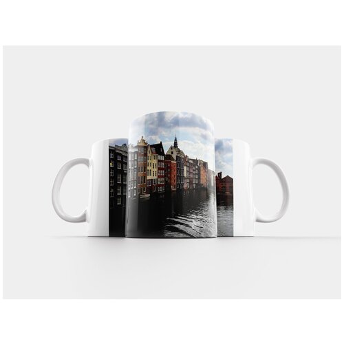 фото Кружка "амстердам, вода, берег реки" 320 мл lotsprints