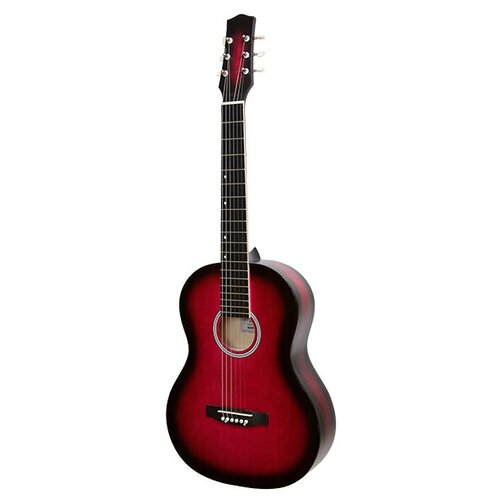 Акустическая гитара, красная, Амистар M-313-RD акустическая гитара красная амистар m 313 rd