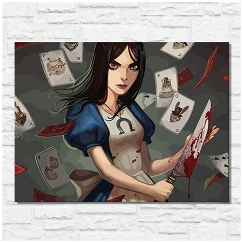 мир игры alice madness returns Картина по номерам на холсте игра Alice Madness Returns - 11540 Г 30x40