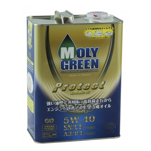 MOLYGREEN !Снято С Производства Molygreen Protect 5w-40 Sn/Cf C3 Масло Моторное Синт. (4l)