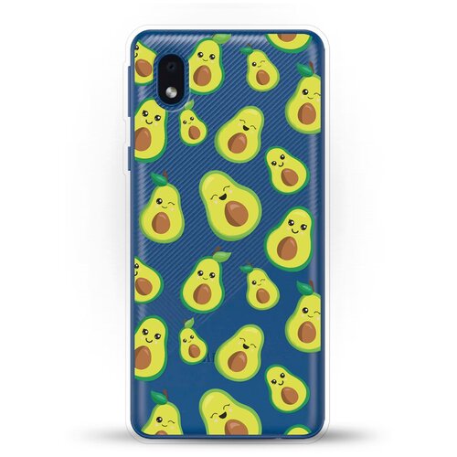 фото Силиконовый чехол много авокадо на samsung galaxy a01 core andy & paul