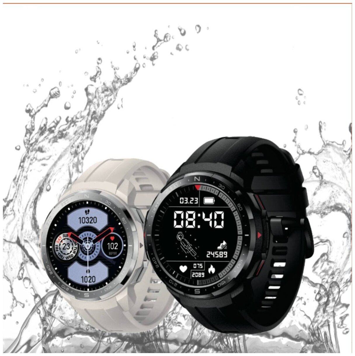 Умные смарт-часы мужские M60 Pro Sport, 48mm, серебристые