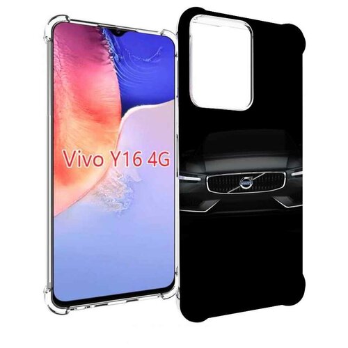 Чехол MyPads volvo вольво 1 мужской для Vivo Y16 4G/ Vivo Y02S задняя-панель-накладка-бампер