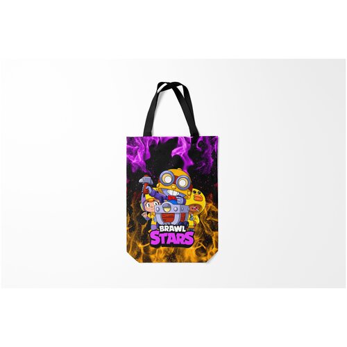 фото Сумка-шоппер / 31х42 см / геймерам / brawl stars carl burnettie