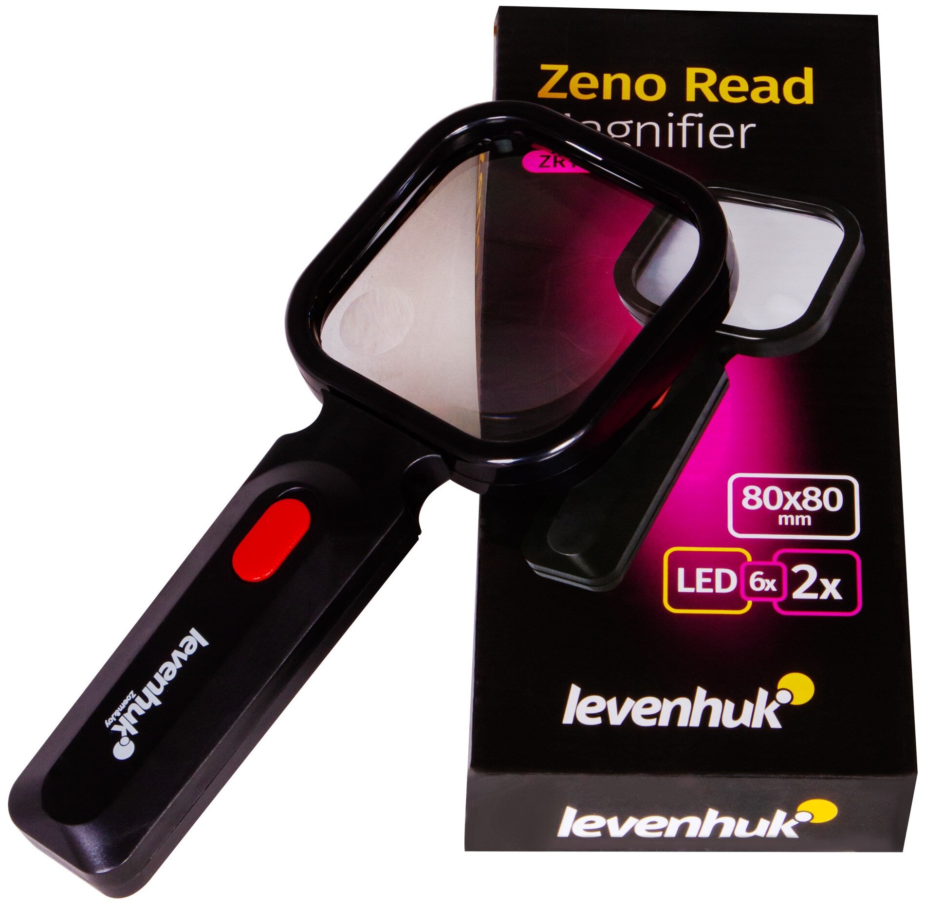Лупа для чтения Levenhuk (Левенгук) Zeno Read ZR10, черная - фото №2