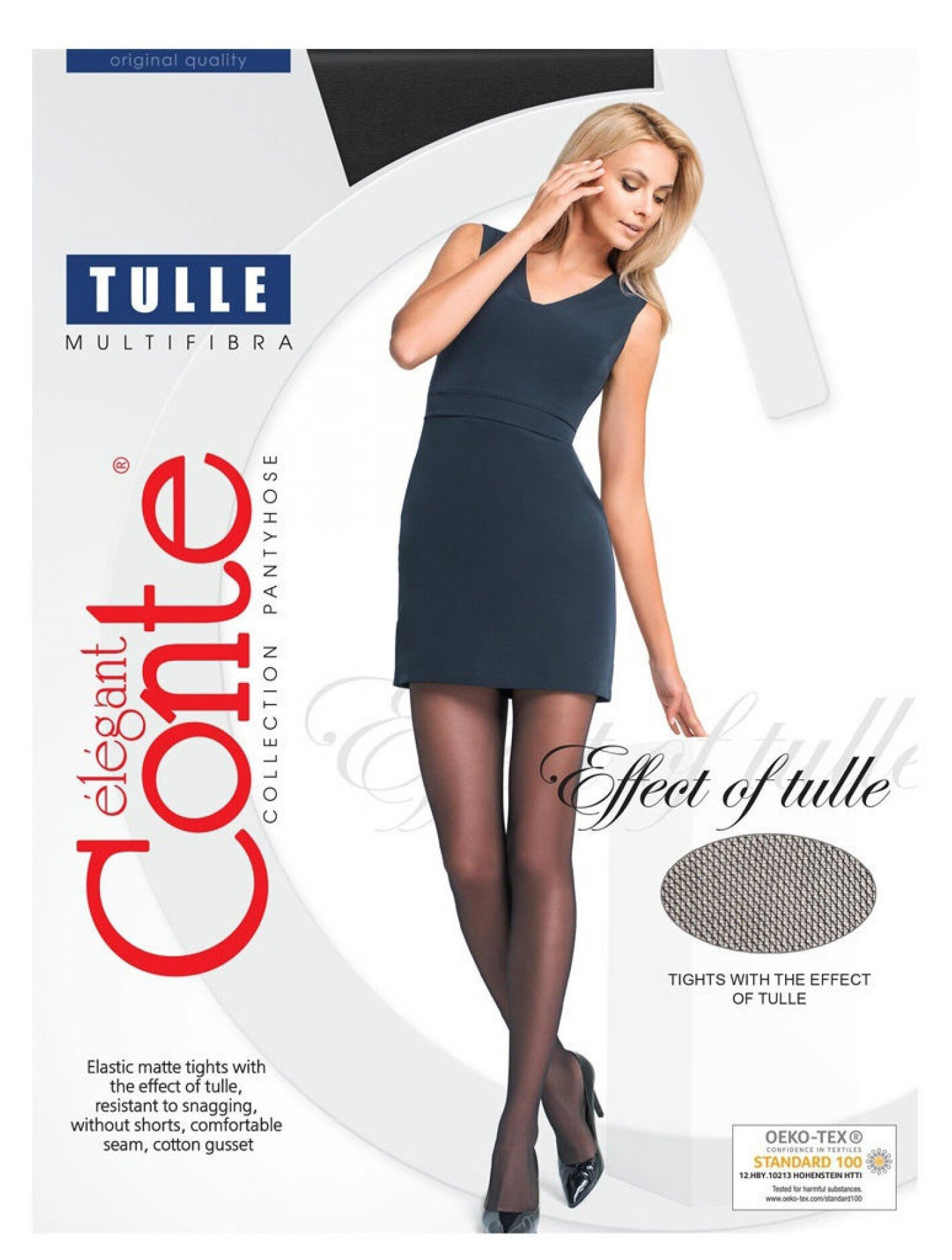 Колготки жен. Conte TULLE 30р.3, nero