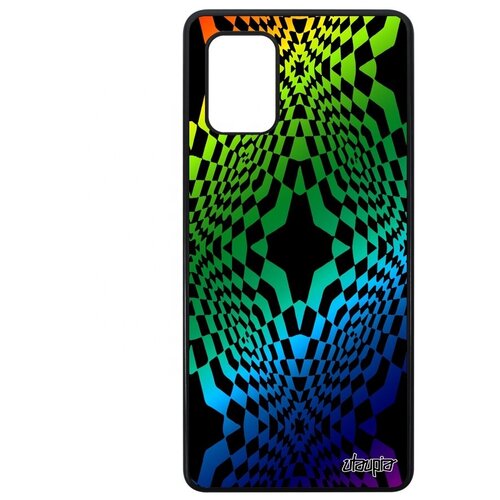 фото Защитный чехол на смартфон // galaxy a71 // "иллюзия звезда" фон геометрический, utaupia, цветной