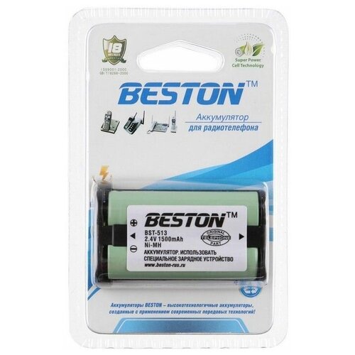 Аккумулятор BESTON BST- 513 (Panasonic HHR-P513), 2.4 В, 2хАА, 1500 мАч, NiMH BL1