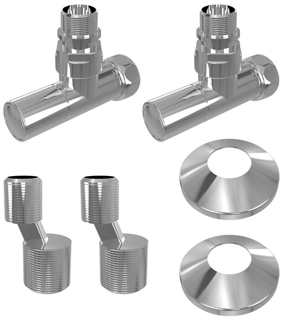 Комплект подключения Lemark LM03412R с круглыми вентилями