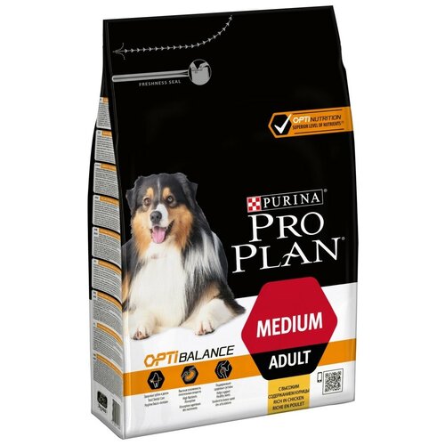 Purina Pro Plan Adult Medium сухой корм для взрослых собак средних пород с курицей и рисом - 18 кг