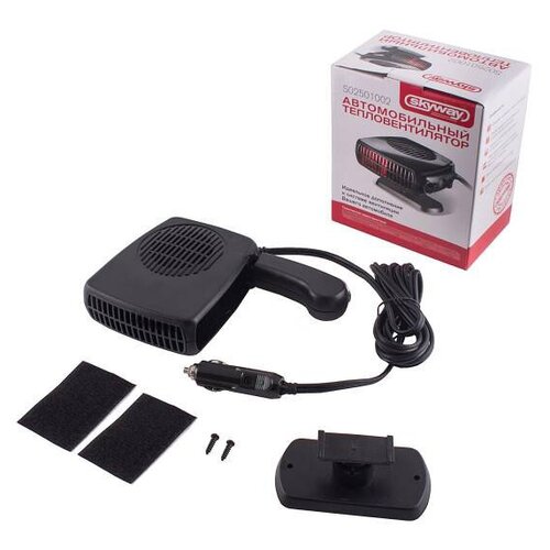 Тепловентилятор 12V SKYWAY в гнездо прикуривателя черный S02501002 111700₽