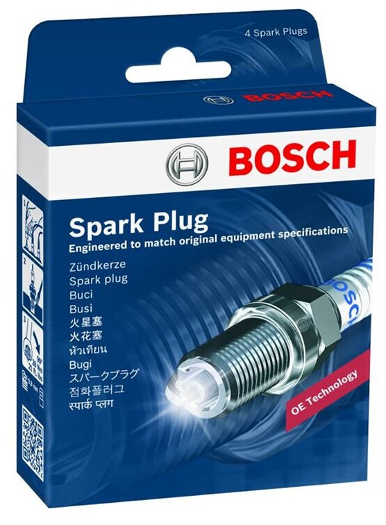 Свеча зажигания BOSCH 0242235915 WR7DCX (4 шт,цена за к-кт)