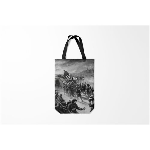 фото Сумка-шоппер / 31х42 см / рок / sabaton burnettie