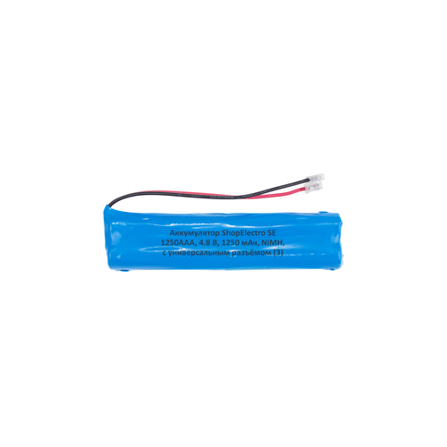 Аккумулятор ShopElectro SE1250ААА, 4.8 В, 1250 мАч/ 4.8 V, 1250 mAh, NiMH, с универсальным разъёмом (3)