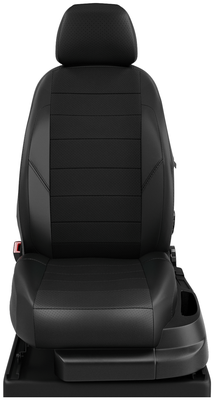 Чехлы на сиденья Peugeot Partner 2 + Tepee с 2015-н. в. каблук 5 мест чёрный-чёрный PG21-0608-EC01