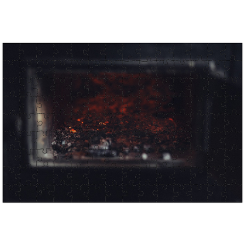 фото Магнитный пазл 27x18см."старый, печь, горячий" на холодильник lotsprints