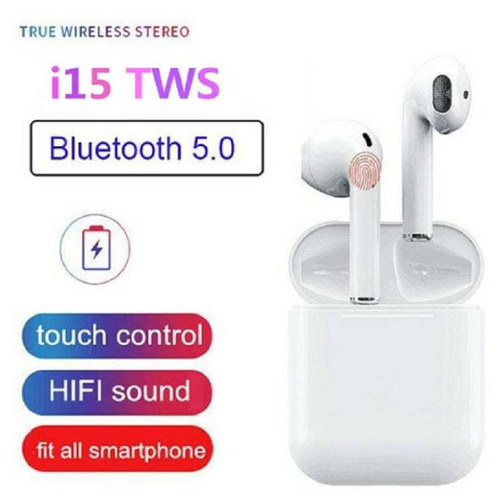 Беспроводные наушники TWS i15 / bluetooth 5.0 / наушники для iPhone / наушники для Android