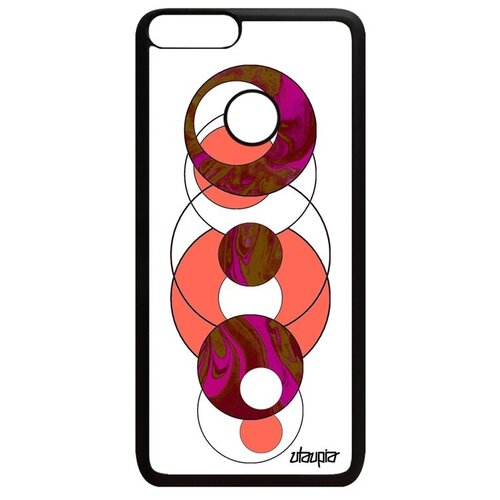 фото Противоударный чехол на смартфон // huawei p smart 2018 // "круги" структура круг, utaupia, розовый
