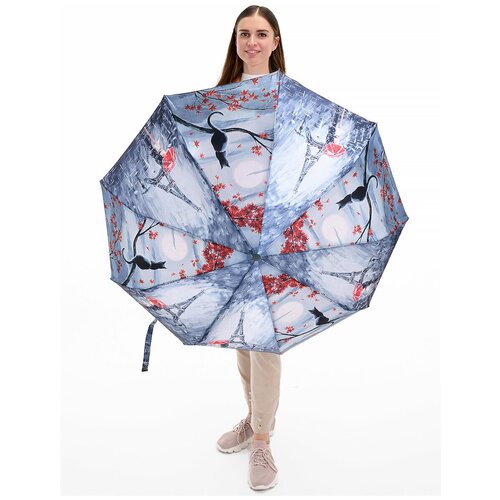 Женский складной зонт Popular umbrella 1285/светло-зеленый