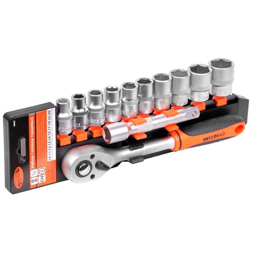 фото Набор головок автодело 1/2 12 предметов 39842 автоdело