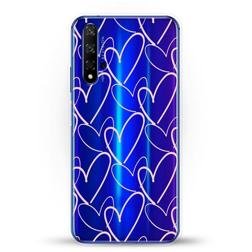 фото Силиконовый чехол сердца на huawei nova 5t andy & paul