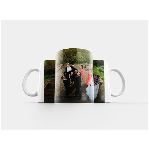 фото Кружка "невеста и жених, свадебная церемония, новую пару и друзей" 320 мл lotsprints