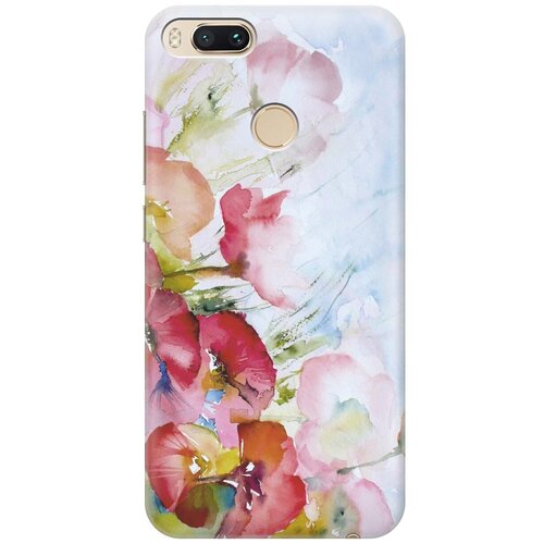 фото Gosso ультратонкий силиконовый чехол-накладка для xiaomi mi a1 с принтом "акварельные цветы"