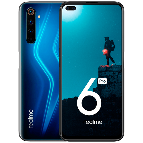 Б/у Смартфон realme 6 Pro 8/128 ГБ, синяя молния