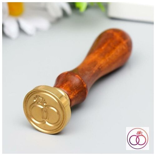 Печать для сургуча с деревянной ручкой 