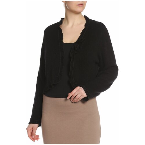 Кардиган Valtusi, прямой силуэт, укороченный, размер 1, черный