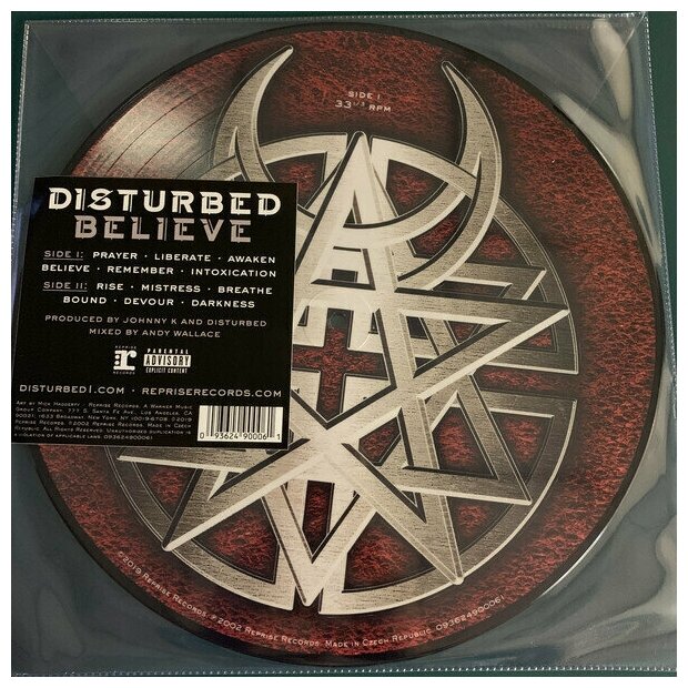 Виниловая пластинка Disturbed - Believe (Picture Disc). 1 LP