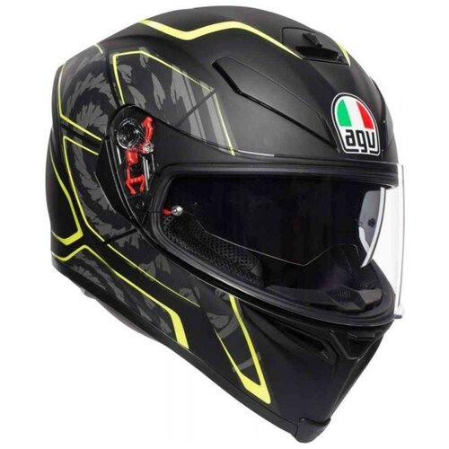 фото Шлем agv k-5 s tornado matt black-yellow fluo