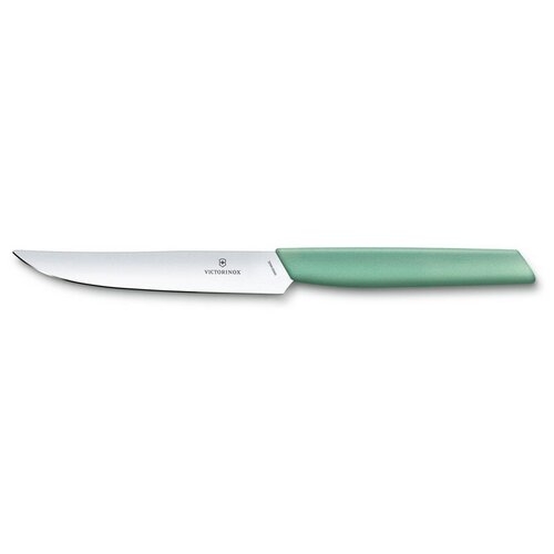 фото Victorinox нож для стейка victorinox swiss modern, лезвие 12 см с прямой кромкой, мятно-зелёный
